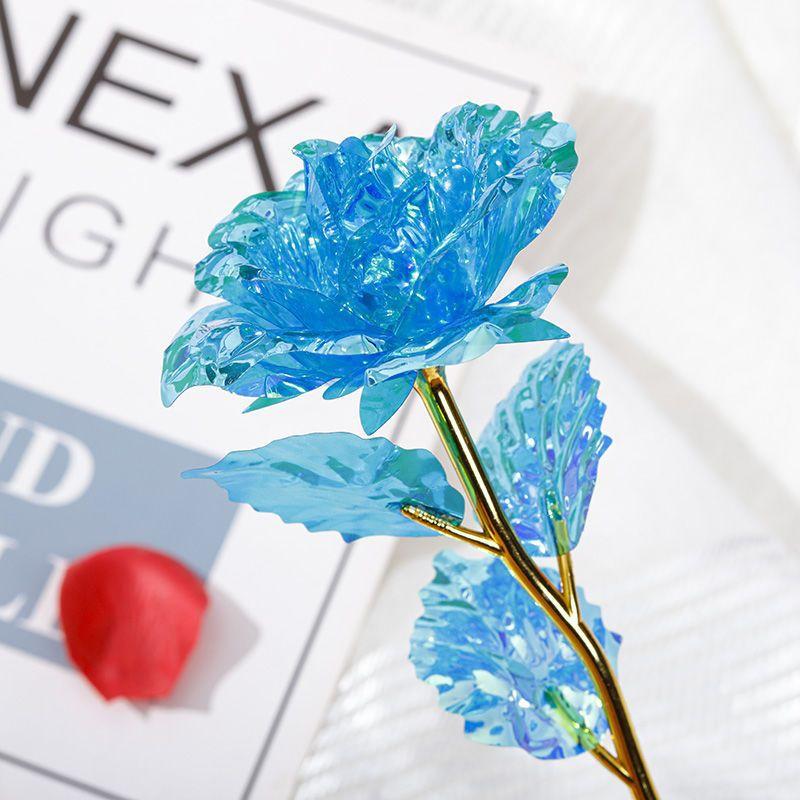 Realistic Rose Flower Decoration, Non-Dying Sunlight Color-Changing Design, Multiple Colors Available, Ideal Gift for Birthdays & Anniversaries