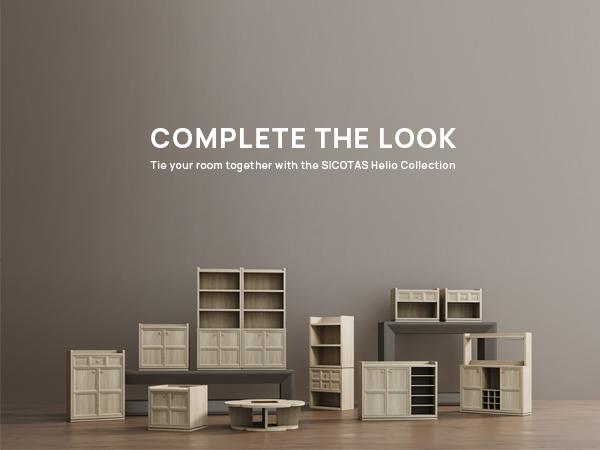 SICOTAS 31" and 26” Wide Nightstands Set of 2, Large Night Stands with Drawer, Oversized King Size Nightstand Bedside Table for Bedroom, Farmhouse End Side Table Set of 2 with Round Corners,Grey White Oak,Durable and Sturdy