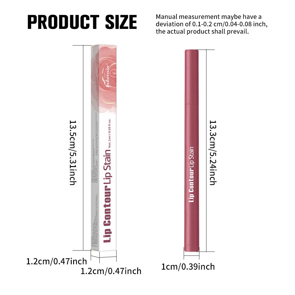 Lakerain 2-in-1 Lip Liner & Lip Stain, Waterproof High-Pigment Smudge-Proof Lip Tint, Non-Drying Formula for Precise Definition & Gradient Matte Looks, Travel-Friendly with 8 Shades for All Skin Tones Lakerain 2-in-1 Lip Liner & Lip Stain, Waterproof High-Pigment Smudge-Proof Lip Tint, Non-Drying Formula for Precise Definition & Gradient Matte Looks, Travel-Friendly with 8 Shades for All Skin Tones