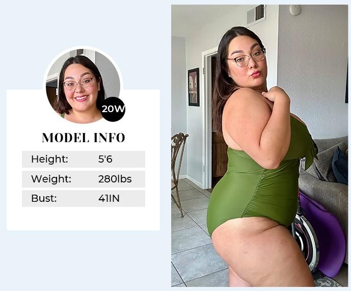 Aqua Eve Plus Size One Piece Swimsuit for Women Tummy Control Bathing Suit Cutout Swimwear