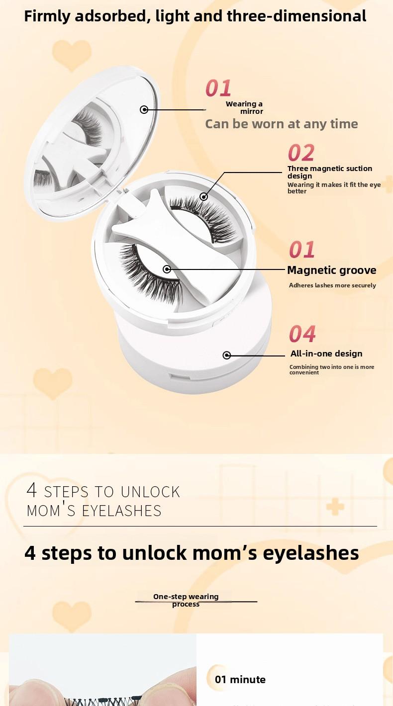 New Magnetic False Eyelashes Set 8 Styles Reusable Waterproof Natural Look for Daily Party Eye Makeup Extension