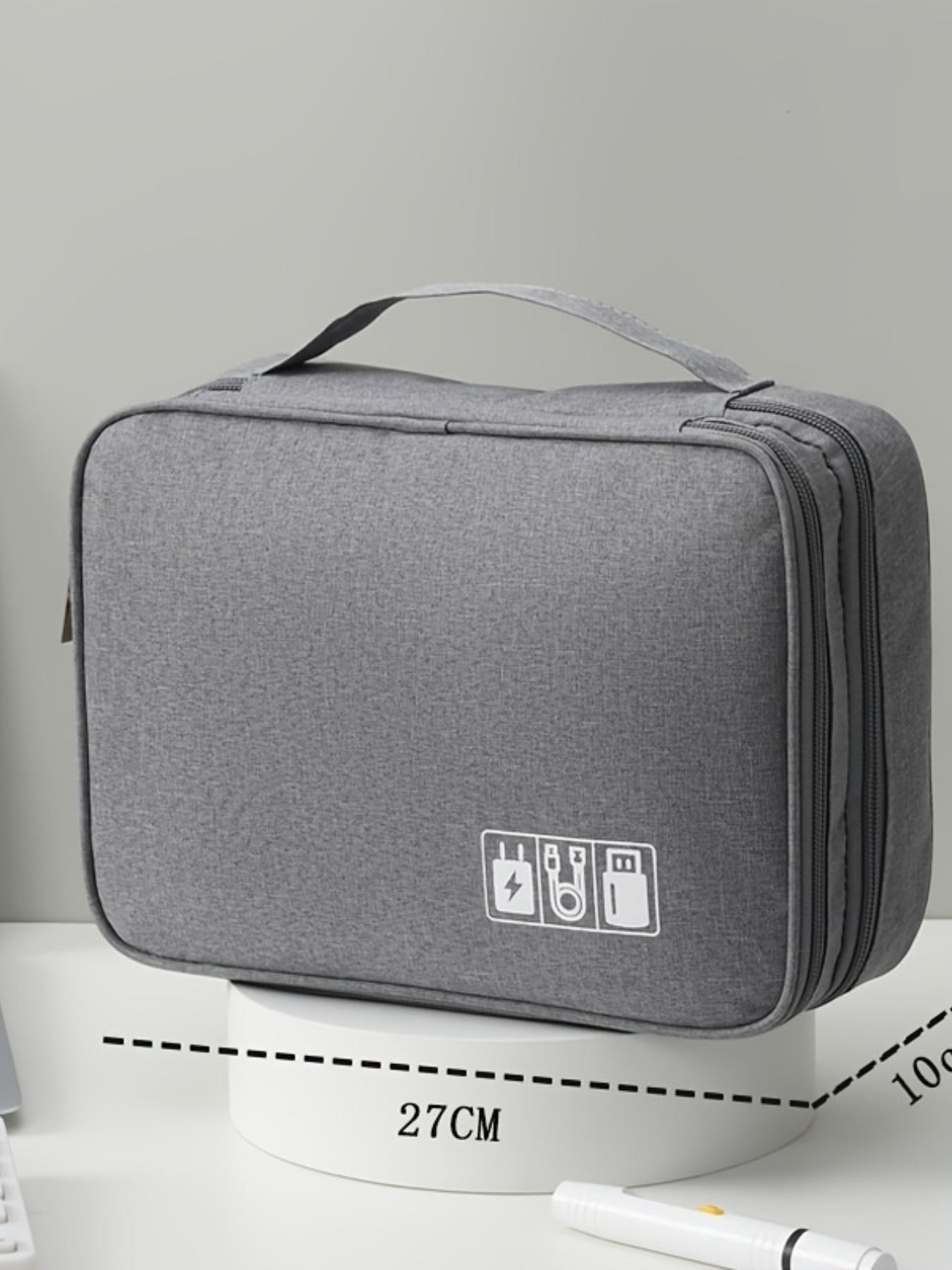 Three-Layer Data Bag, Cosmetic Storage Bag, Multifunctional Digital Organizer, Large Capacity, Multi-Compartment, Perfect Gift for Home Use