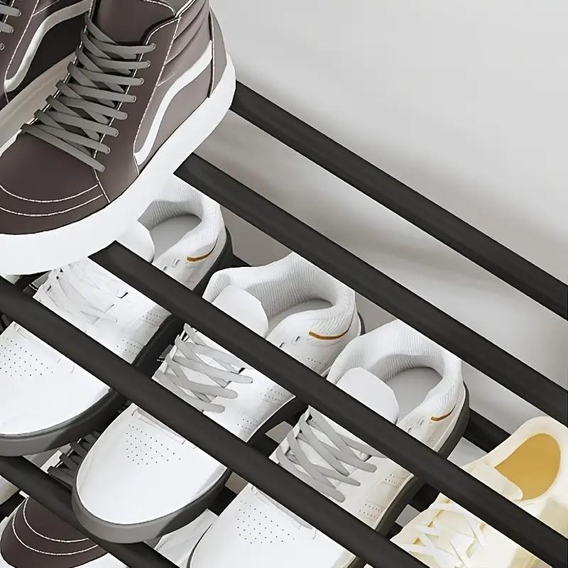 Multi-Layer Metal Shoe Rack, Durable and Space-Saving, Ideal for Entryway, Closet, Bedroom, Garage, Ground Installation Storage Organizer