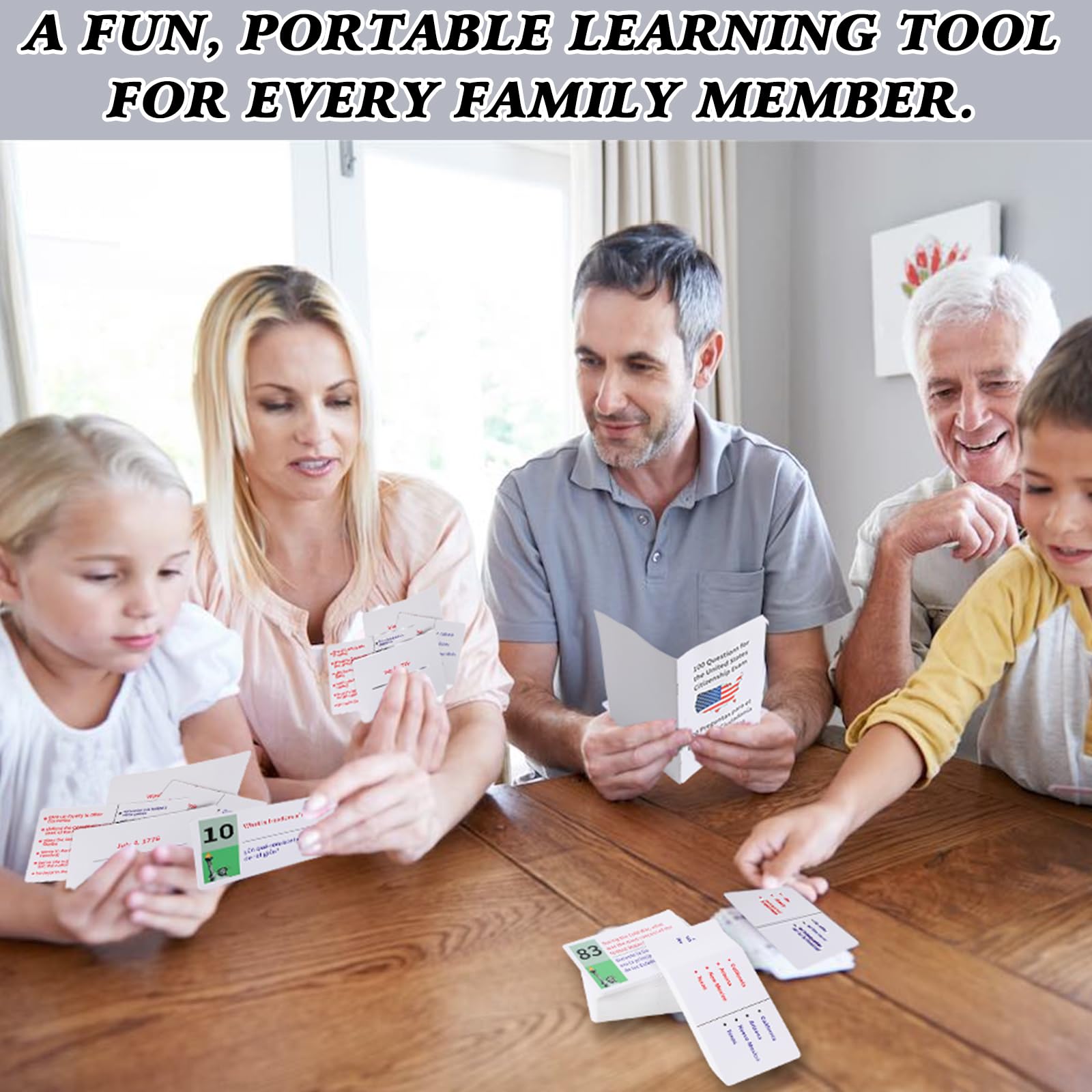 Tarjetas para La Ciudadania 2025 De Las 100 Preguntas，U.S. Citizenship Flash Cards 2025 - English/Spanish ﻿, US Civics Test Flash Cards Combo Set，Set with Bilingual Booklet