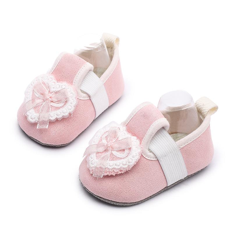 [Lullaby] Infant Baby Floor Shoes for Spring Summer Cute Animal Decor Faux Suede Non-Slip First Walkers Slip-On Shoes