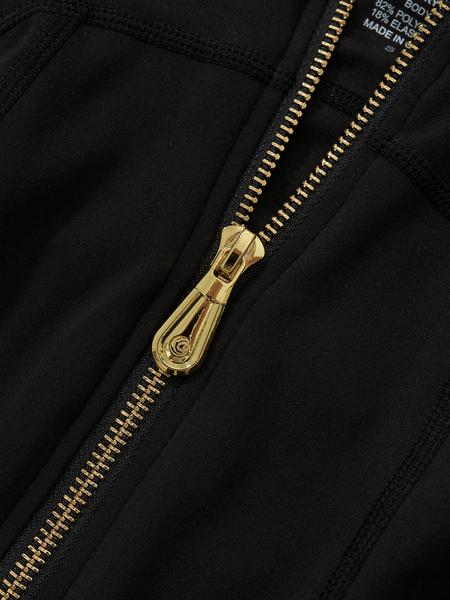 【Golden Zipper】【Gardenia Fragrance】Soft Brushed Women's Sporty Tracksuit Set , Golden Zipper Jacket with Pockets & Yoga Pants, Thumbholes Design, Casual Wear for Women, Sweatsuit Set,#fyp#leggings