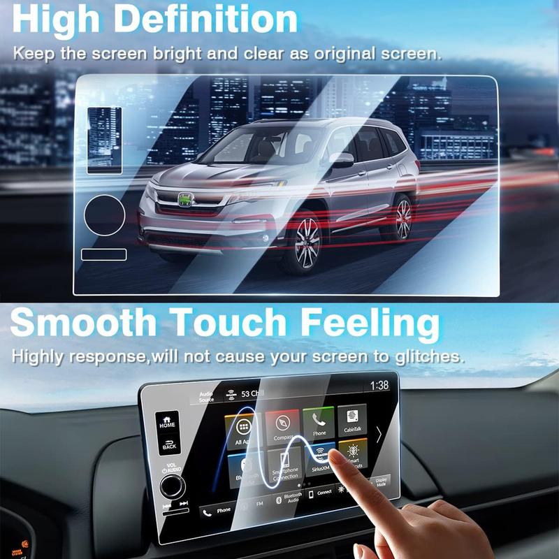 Canvcle 2 Pack Screen Protector for Honda Pilot 2025 2024 2023 and Acura Integra 2023 2024 2025 9-Inch Touchscreen, 2025 Pilot Accessories Navigation Film Tempered Glass Cover Anti Glare Durable Smooth Protection