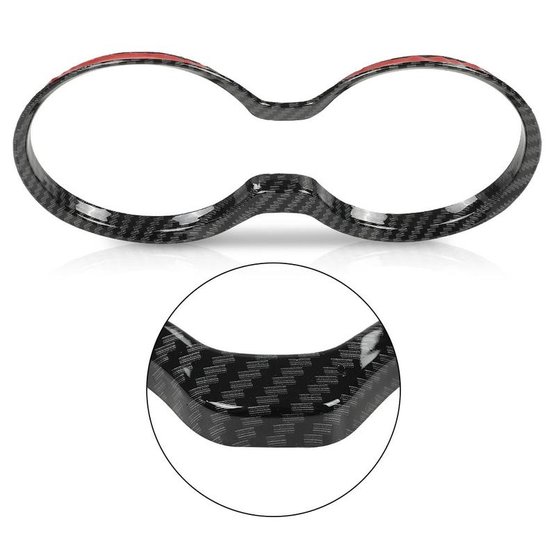 G-PLUS Gear Shift Cup Holder Cover Trim Bezel Fit For 2011-2021 Grand Cherokee New Fiber ABS