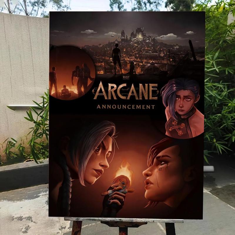 Game A-A-Arcane Main Art Movie Poster HD Waterproof Self-Adhesive Art Vibrant Wall Print for Living Room Bedroom Bar Parlor Home Decor Gift Fade-Resistant Easy-Apply Durable Dly Artwork