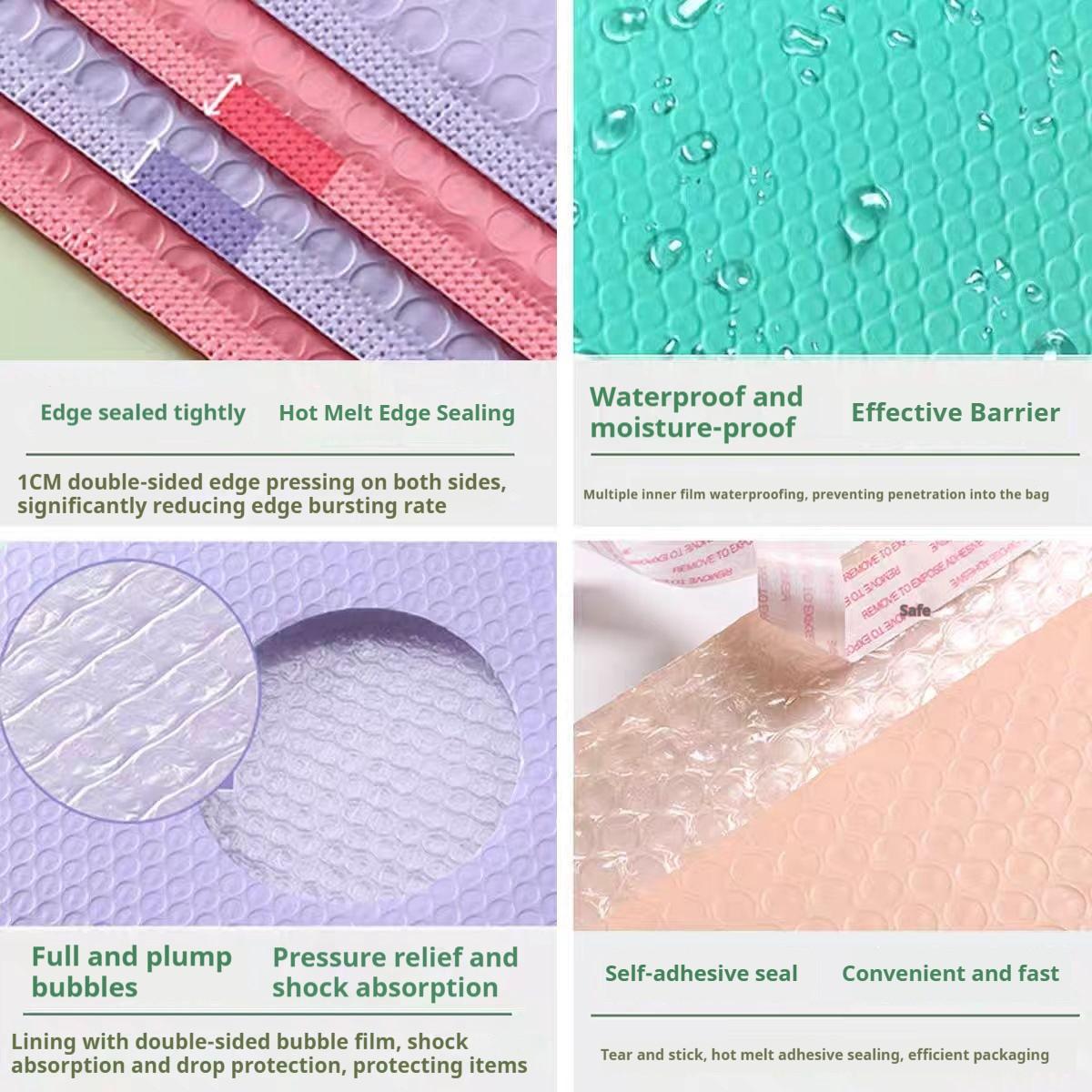 20pcs Thickened Polyethylene Bubble Envelopes Mailer, Durable Transport Shipping Protection, Ideal Packaging and Mailing Supplies, Full Air Bubbles