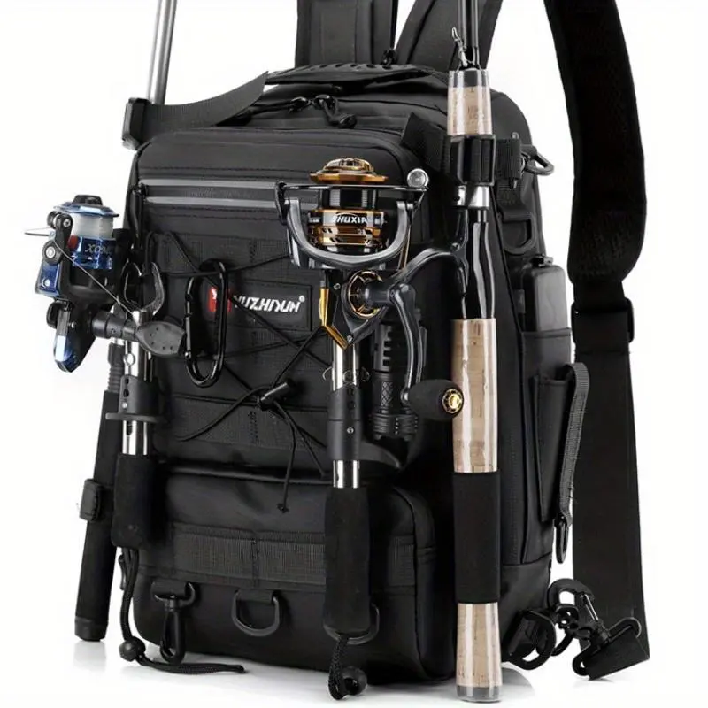 JSERYISGN One backpack to rule ALL your fishing trips. Large capacity + abrasion-resistant fabric + holds a full spinning combo. From shore to boat, it’s ready.