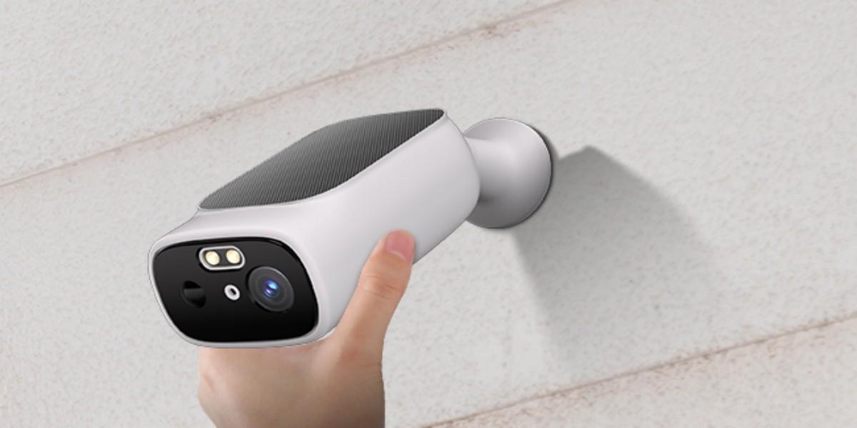 2K Smart Solar Camera, Wall-Mounted Night Vision Camera, Two-Way Audio WiFi Camera, Wireless Outdoor Waterproof, 7500mAh Camera, Mini Solar Camera, Subscription-Based AI Face Recognition/Vehicle/Pet Detection, Supports Cloud Storage, SD Card, TF Card