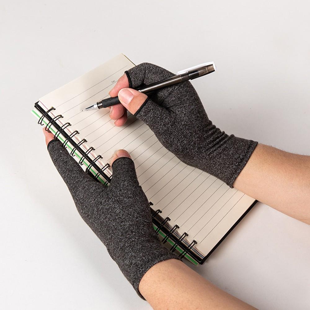 Half-Finger Arthritis Gloves, Compression Support Breathable Material Silicone Palm Anti-Slip, Ideal for Daily Wear, Office Commute, Comfortable and Durable, Durable Construction