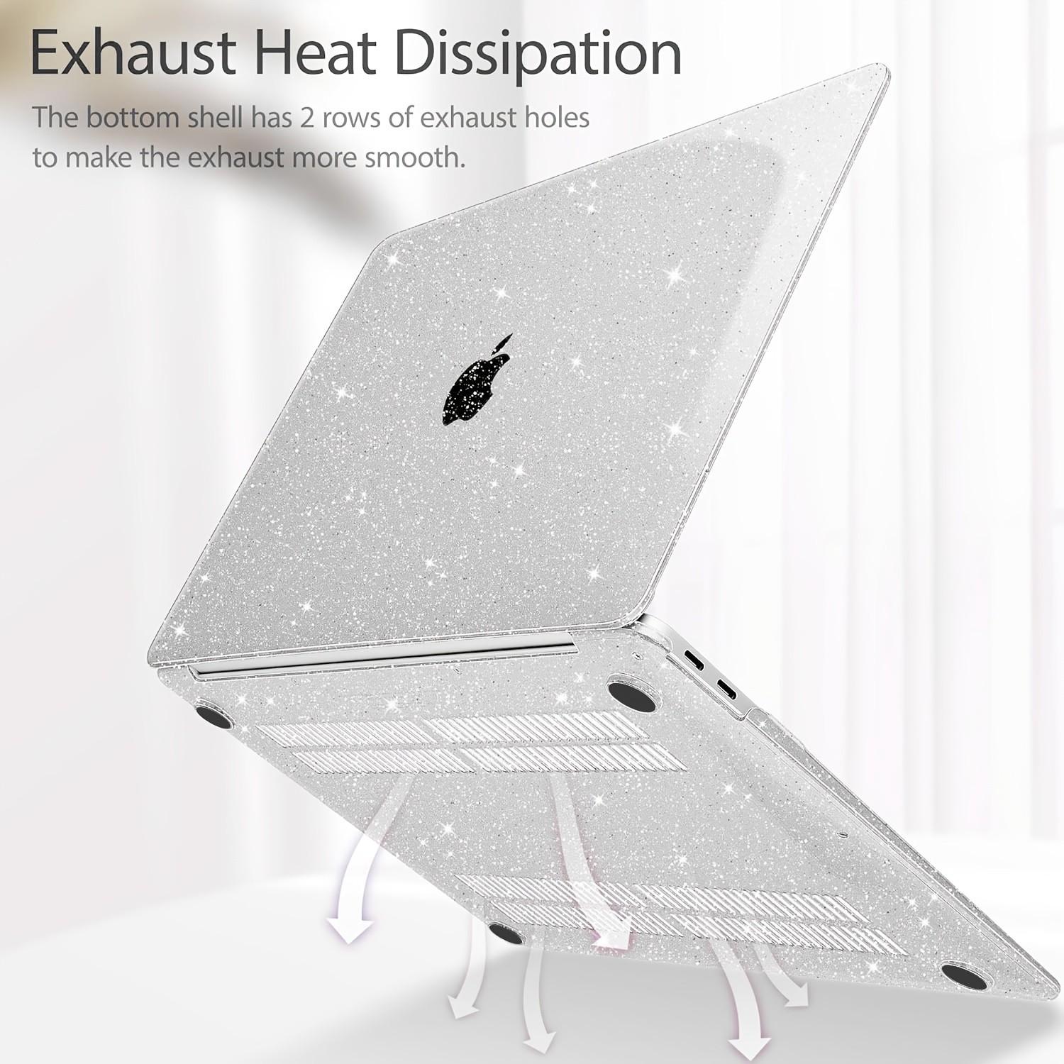 Changhefeng Macbook Neo Protective Case, Sparkling Star Design, Hard Shell, Unisex, Cute Glitter Pattern, 1 Piece, Durable Protection
