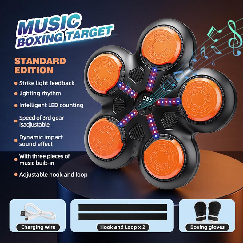 Smart Bluetooth-compatible Boxing Machine for Kids Aged 3+, Space-Saving Design, Precise Counting, Fun Fitness, USB PD Charging, Gift Idea