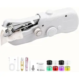 Sewing Machine, Mini Sewing Tool for Quick Clothing Repairs, Easy One-Button Sewing for Beginners, Home, Travel & Emergency Use