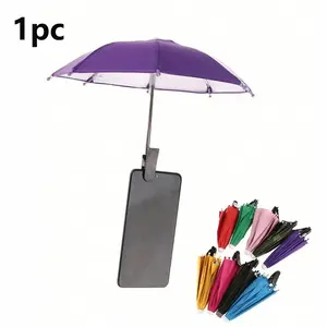 Outdoor Waterproof Phone Umbrella with Stand, UV Protection Mini Umbrella, Travel Essential, Perfect Gift for Hikers and Campers