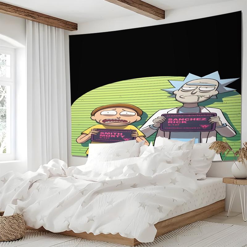 Rick And Morty Patterned Tapestries, Fashionable Room Flags, Unique Wall Art In The Living Room And Bedroom, Very Special Gifts Rick And Morty Patterned Tapestries, Fashionable Room Flags, Unique Wall Art In The Living Room And Bedroom, Very Special Gifts