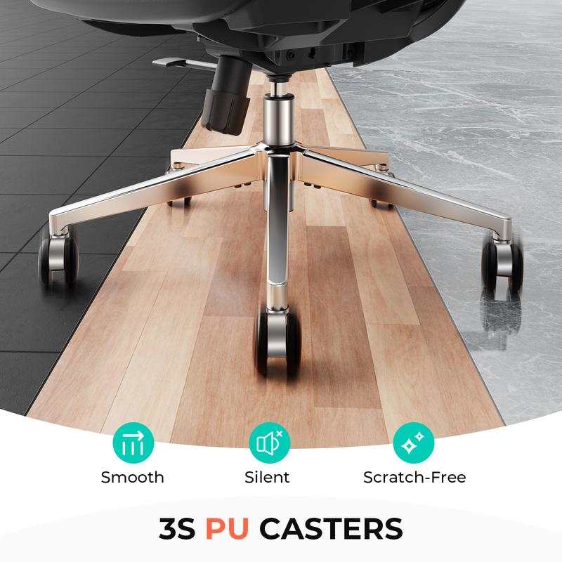 CAPOT Ergonomic mesh office chair, swivel and rolling computer chair, suitable for long hours of desk work