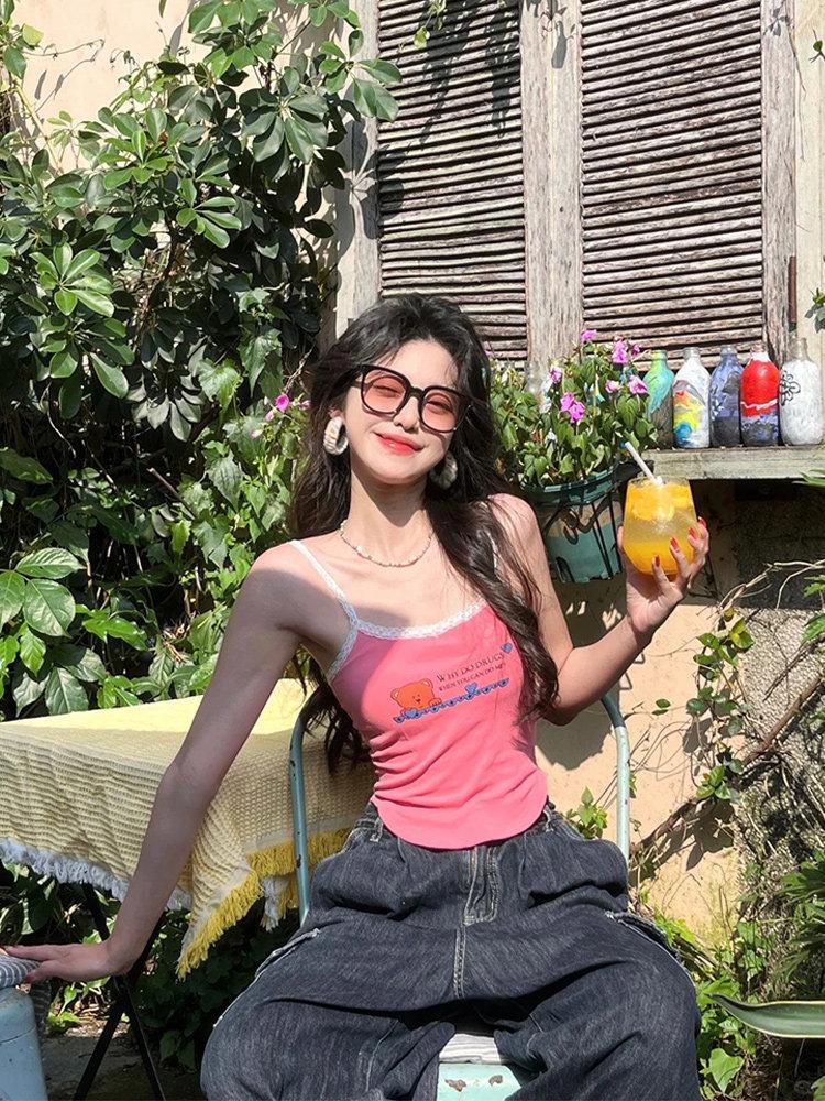 Dopamine blush large frame sunglasses women's Korean version 2026 new high-end seaside vacation UV-proof sunglasses