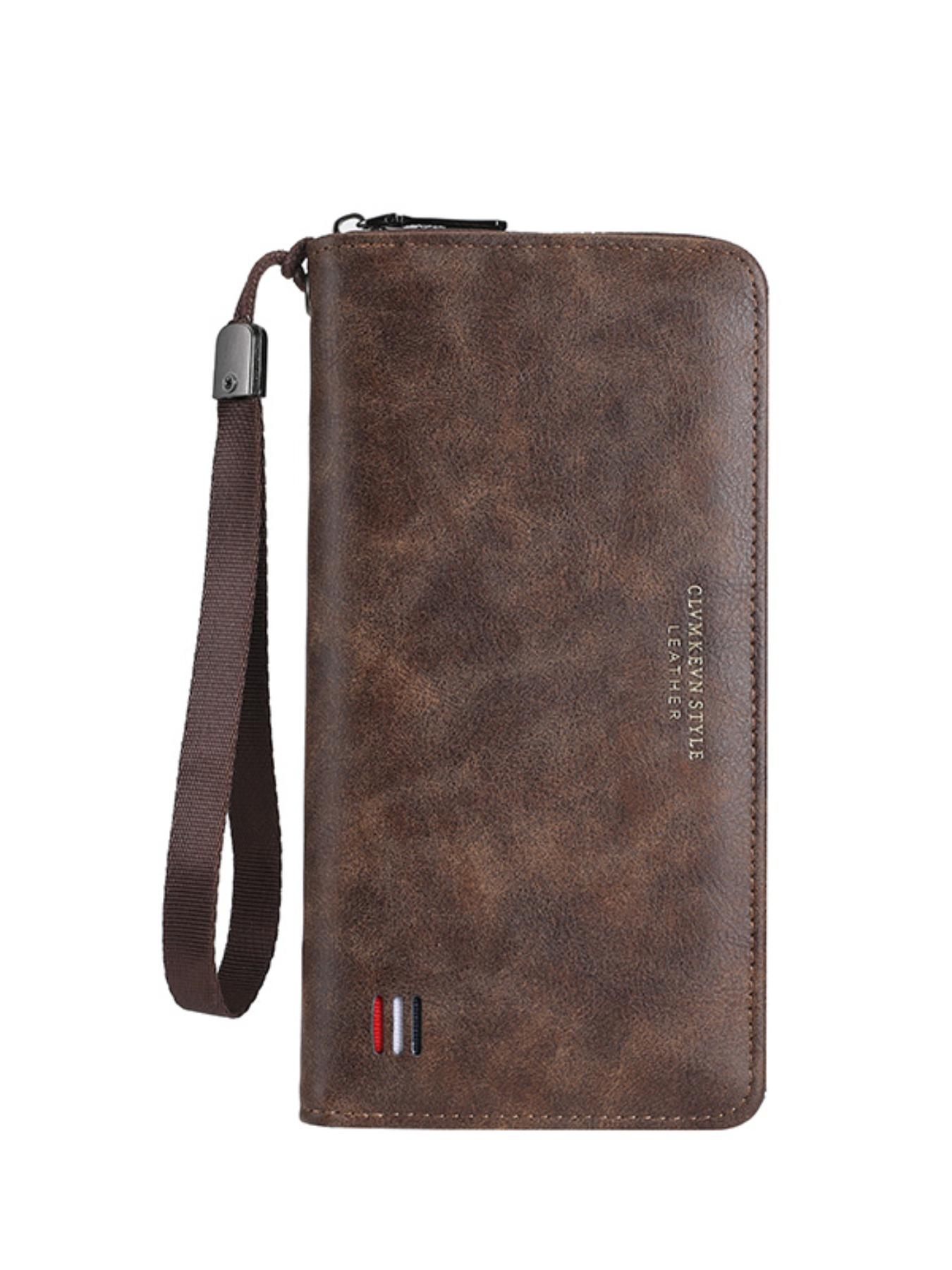 Men's Business Solid Color Long Wallet, Fashionable Zipper Wallet for Daily Used, Casual Trendy Versatile High-quality Daily Wallet, Business Wallets