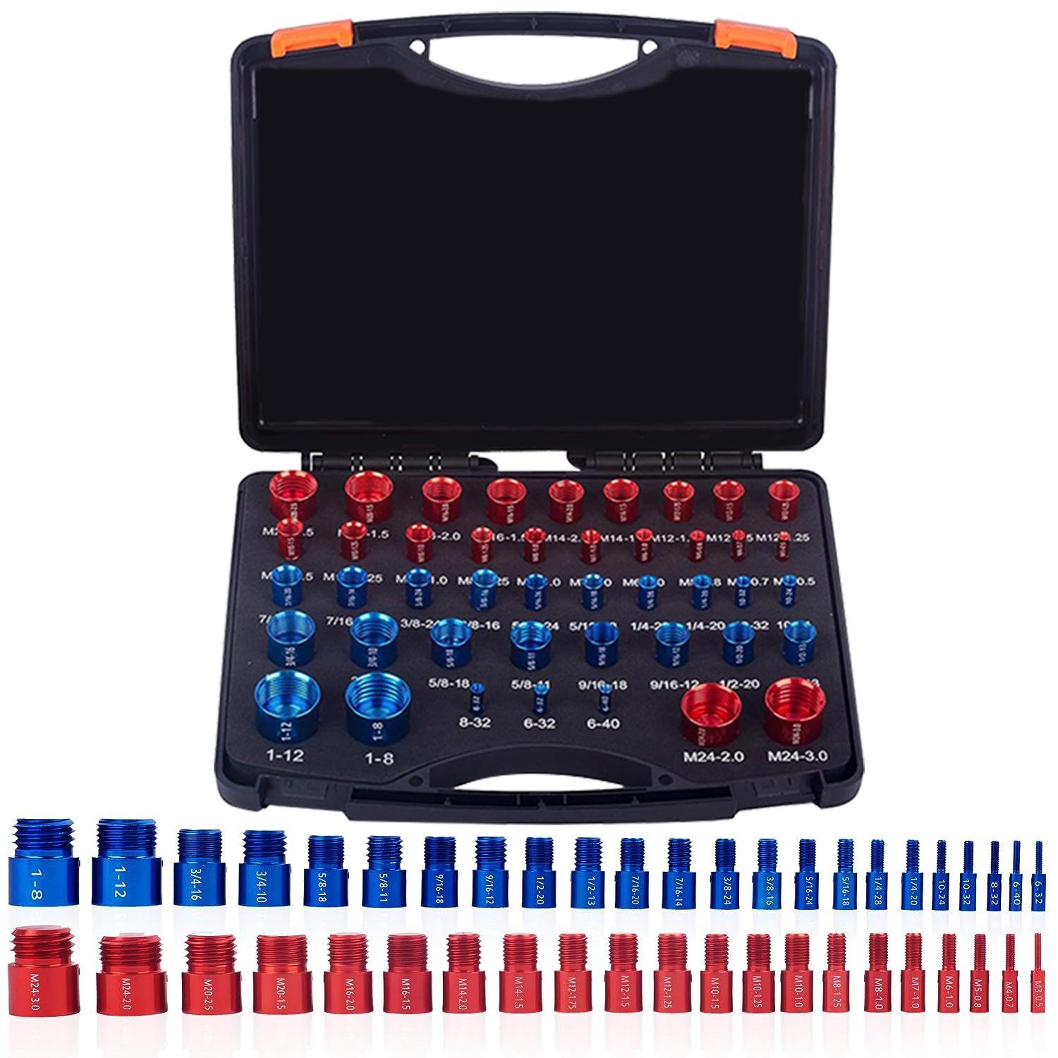 44pcs Thread Checker Set, Independent Packaging, Ideal for Complex & Narrow Spaces, DIY Measurement Tool Kit, Hardware