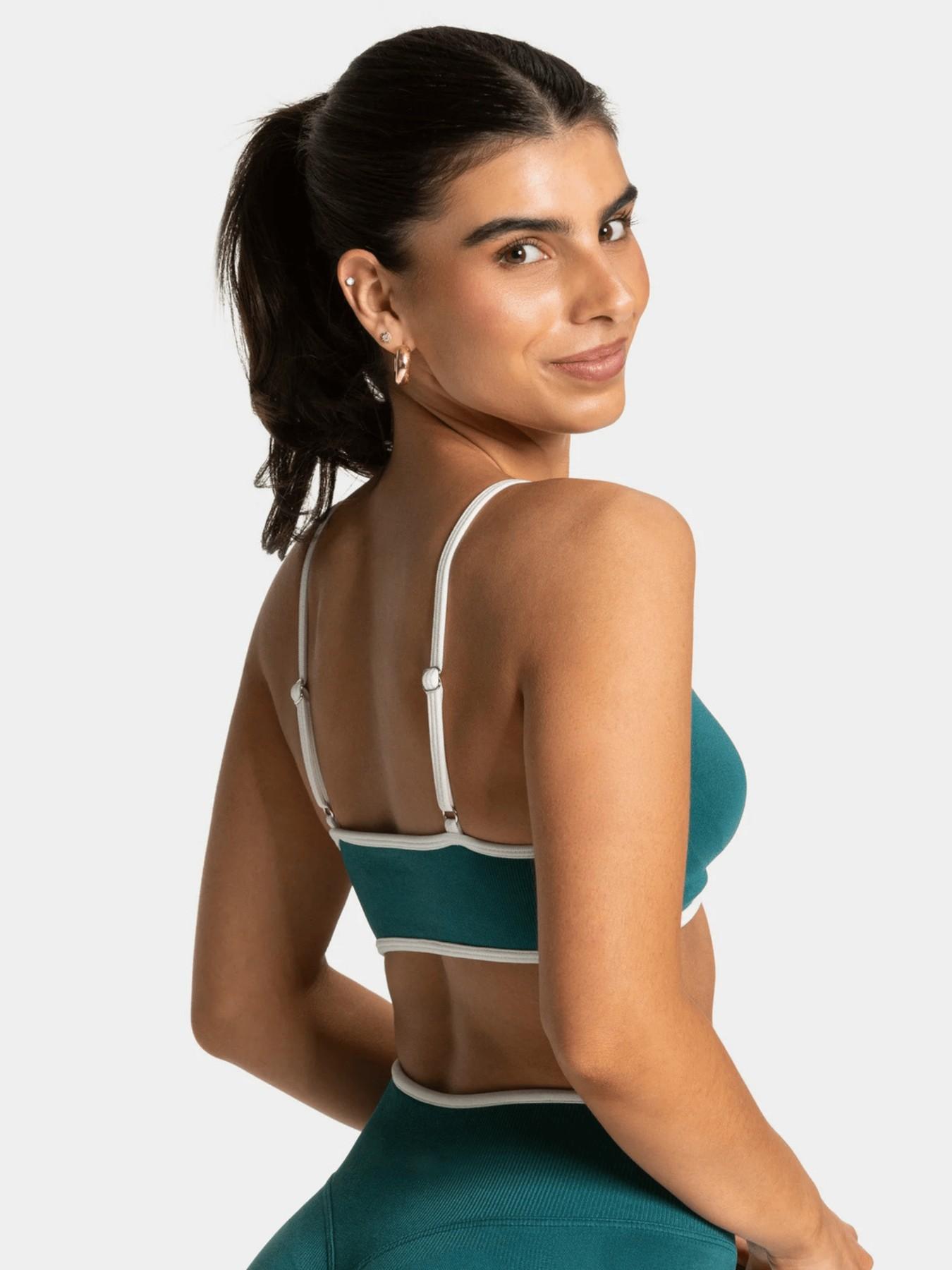 New Women's Color Block Sports Bra and Shorts Sporty Set, High Elastic Shaping Gym Wear for Yoga and Outdoor Training, Perfect for All Seasons