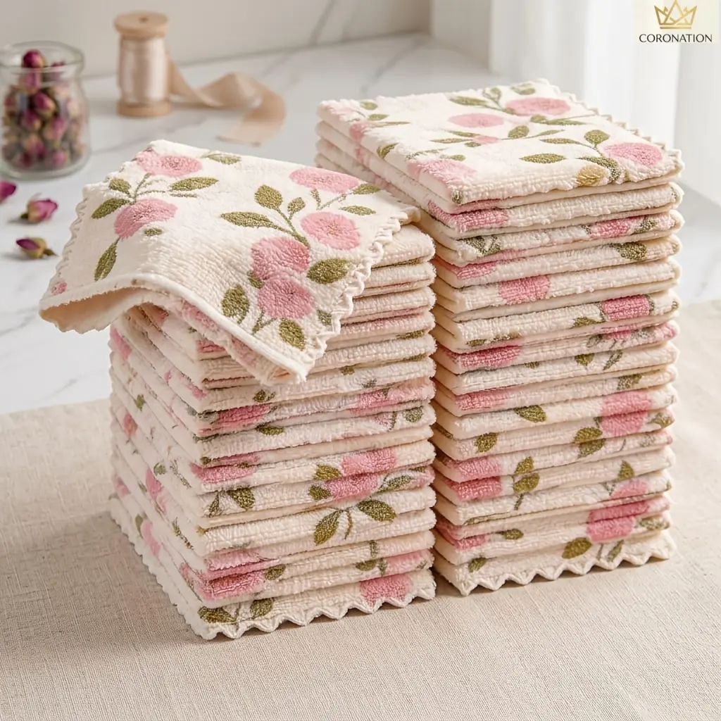 5/10/20PCS Reusable Microfiber Cleaning Cloths, Super Absorbent Quick-Dry Towels, Soft Lint-Free Wipes, Multi-Purpose Cleaning Rags for Kitchen, Bathroom, Glass, Car & Home