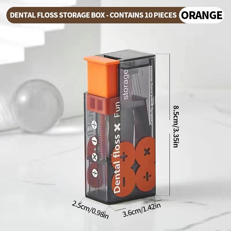 1 portable dental floss dispenser - automatic rebound premium dental floss stick (1 box can store 20 dental floss) with a luxurious and stylish design, creative oral care accessories, and the ability to clean teeth anytime, anywhere Oral Care Supplies