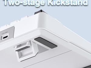 AULA F99 Wireless Mechanical Keyboard, Hot Swappable Custom Keyboard,Pre-lubed Linear Switches,Gasket Structure,RGB Backlit Gaming Keyboard (Blue&White)