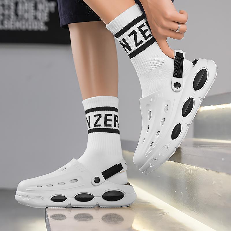 Classic Thick Sole Cloud Slippers for Men and Women, Casual Eva Material, All Seasons, Solid Pattern, Less Than Ankle Height