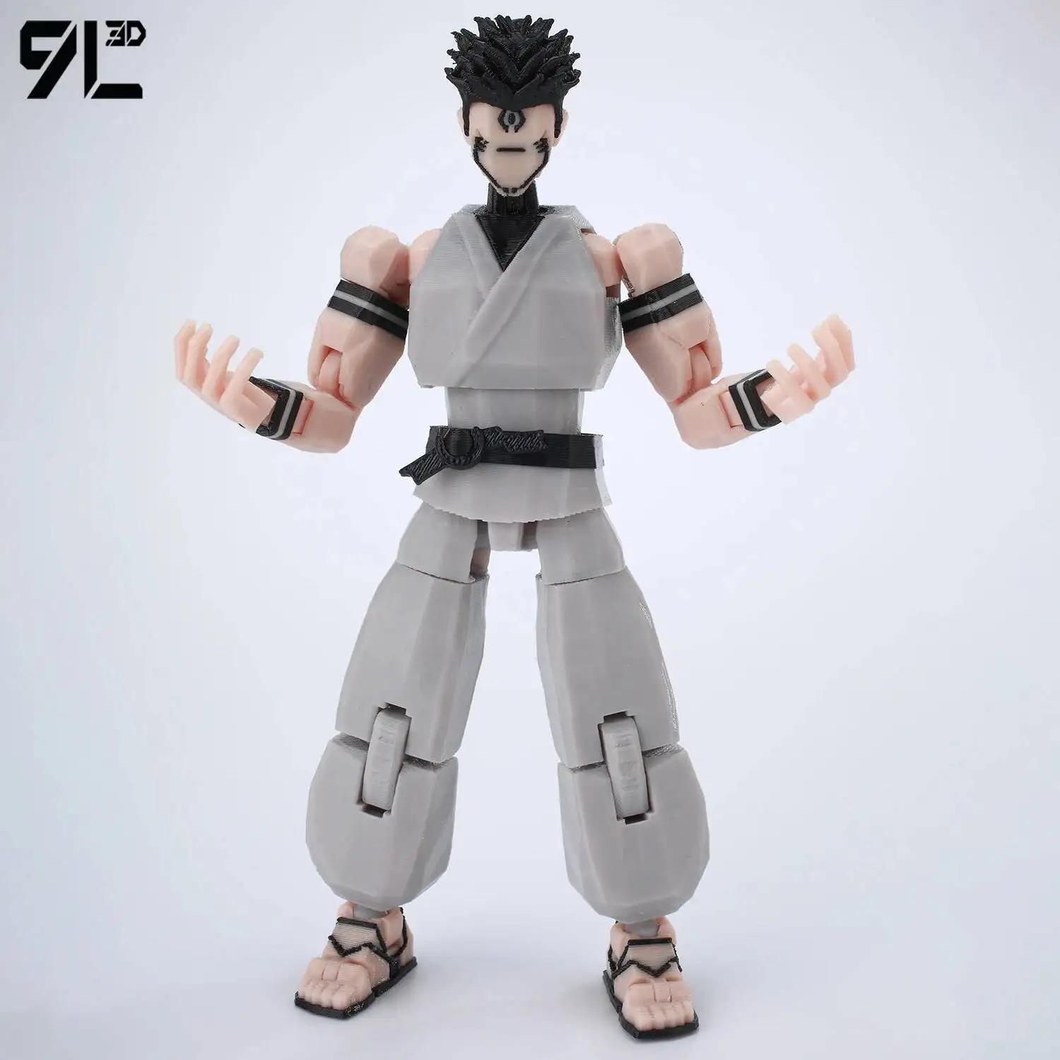5.5 Inches 9L3D Printed Grey Articulated Action Figure Model Dummy13 T13, Artist-Friendly Collectible Anime Figure, Toy Photography Prop, Easter Gift, Stress-Relief Decoration