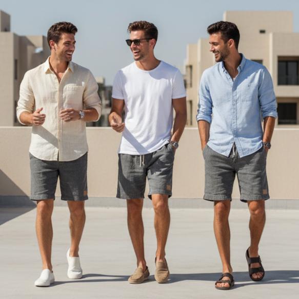 3 Pack Men's Summer Casual Shorts, Relaxed Daily Wear for Outdoor Hangouts & Casual Daily Routines, Loose Comfortable Shorts for Multiple Occasions