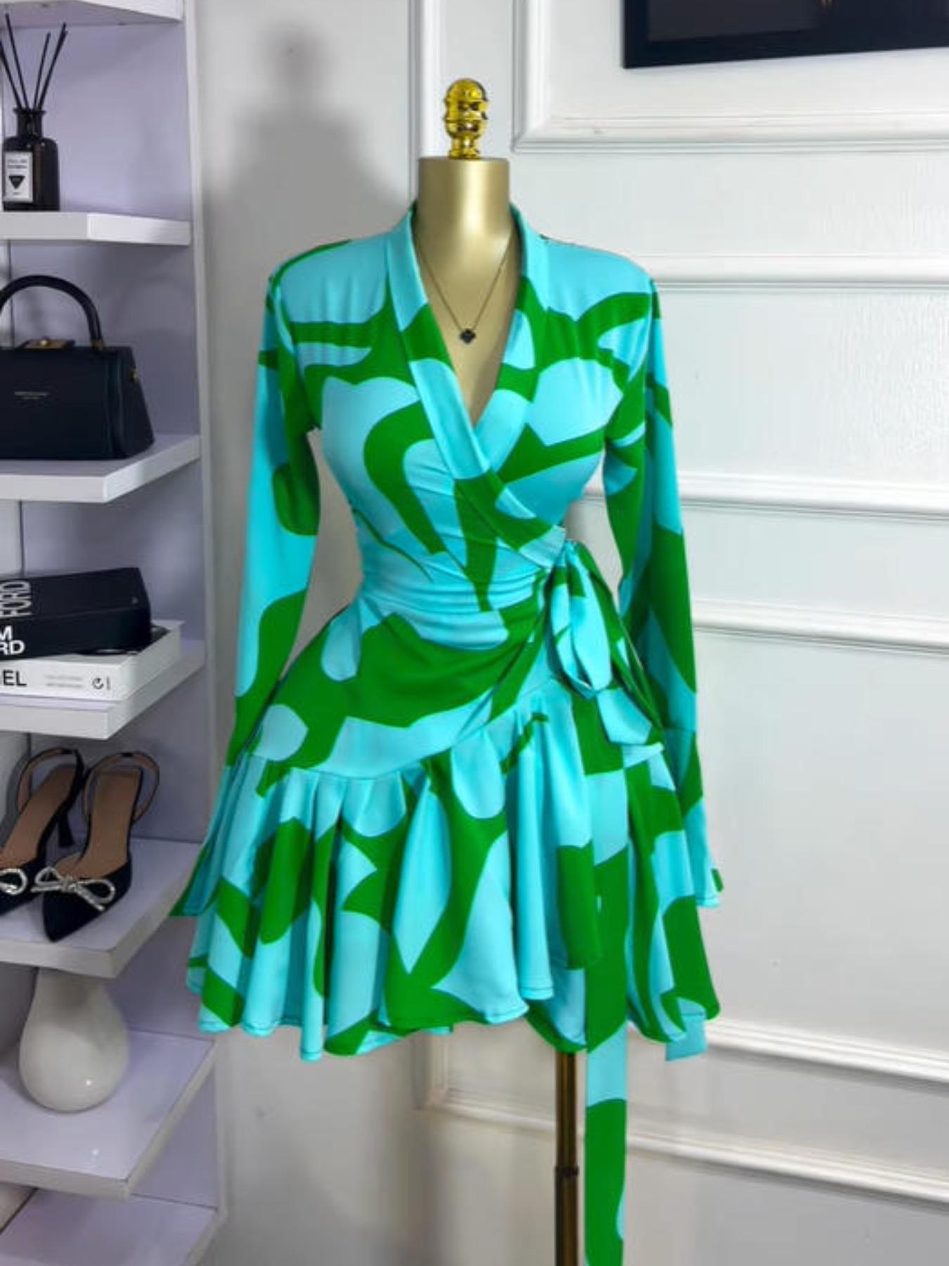PULKRITU Elegant Aesthetic Women's Tie-Dye Polka Dot Print Flare Long Sleeve Dress, V-Neck Bow Hem, Fall Winter Wear, Elegant Vacation Party Birthday Dress,Lady Skirt,Casual Dresses,Female Brunch Dresses,Music Festival Dress,Fashion PULKRITU Elegant Aesthetic Women's Tie-Dye Polka Dot Print Flare Long Sleeve Dress, V-Neck Bow Hem, Fall Winter Wear, Elegant Vacation Party Birthday Dress,Lady Skirt,Casual Dresses,Female Brunch Dresses,Music Festival Dress,Fashion