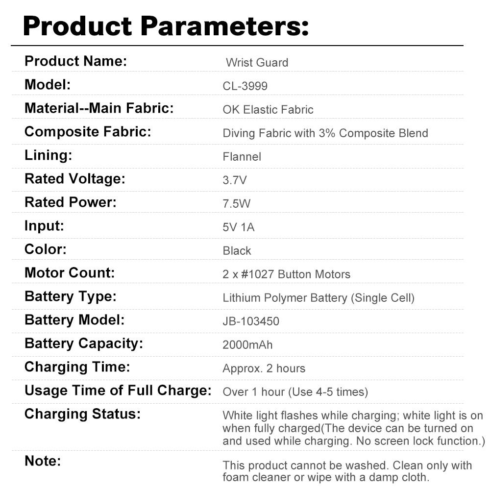 Heating and vibrating hand massager, suitable for both left and right hands, 3 types of vibration and 3 levels of hot compress massage wristband, electric heating and vibration wrist massager, wrist protection, can be given as a gift to  friends