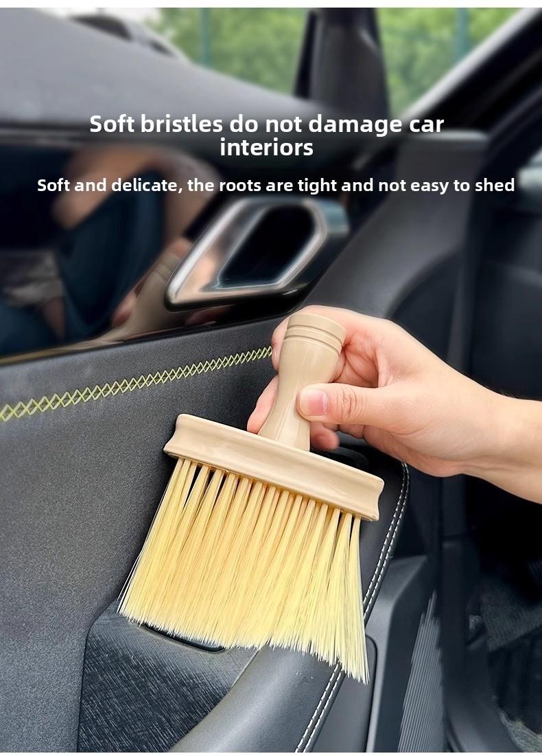 Multi-Purpose Dust Cleaning Brush for Car Interior & Home Use, Soft Bristle Crevice Cleaner for Keyboard, Window Sill & Air Vent, Large Dusting Brush to Remove Dust & Debris Efficiently