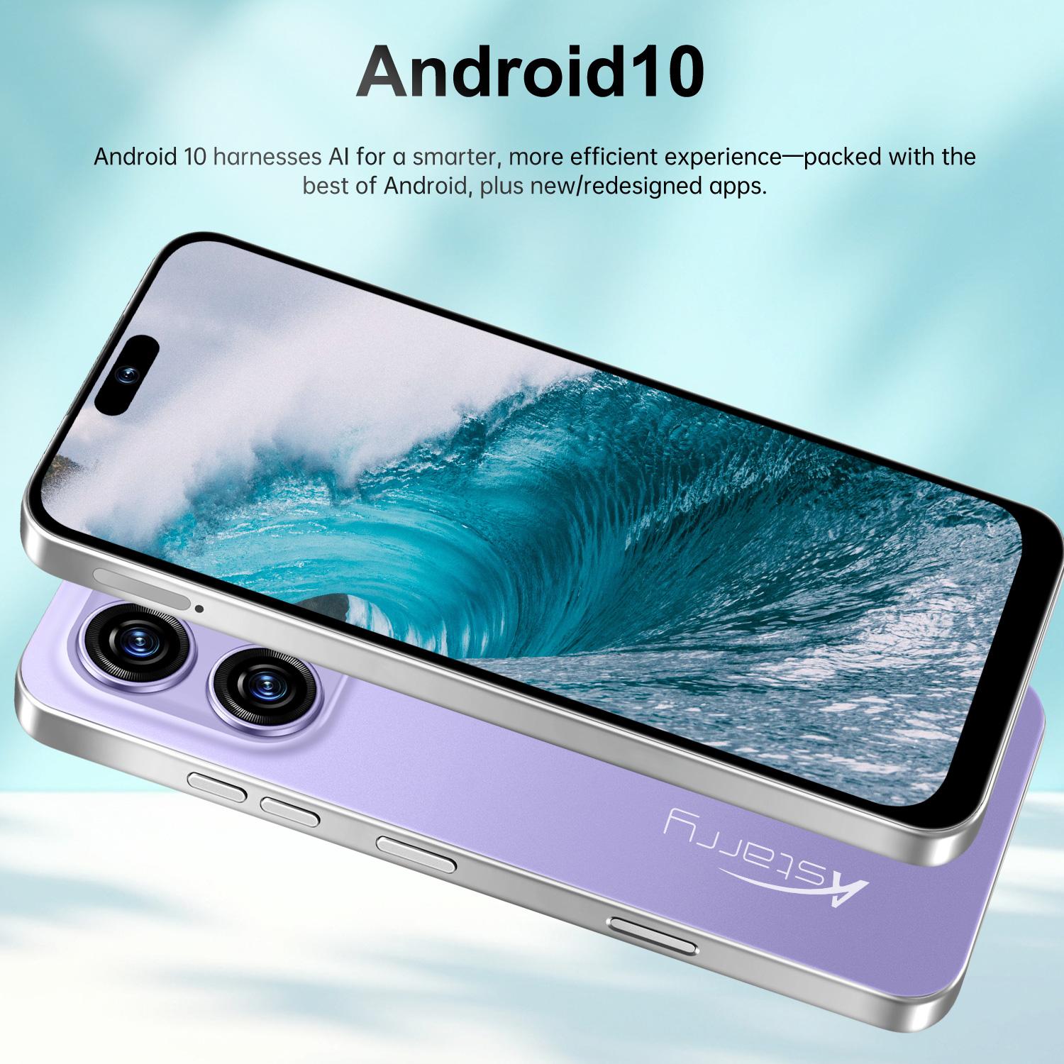 Astarry 16 Pro Max Large Screen Smartphone, 4GB+64GB RAM, Android 10.0, 6.93-Inch Screen, 4100mah Battery, 8-Core Processor, Dual Sim, Fingerprint & Face Unlock, Dual Sim Smartphones