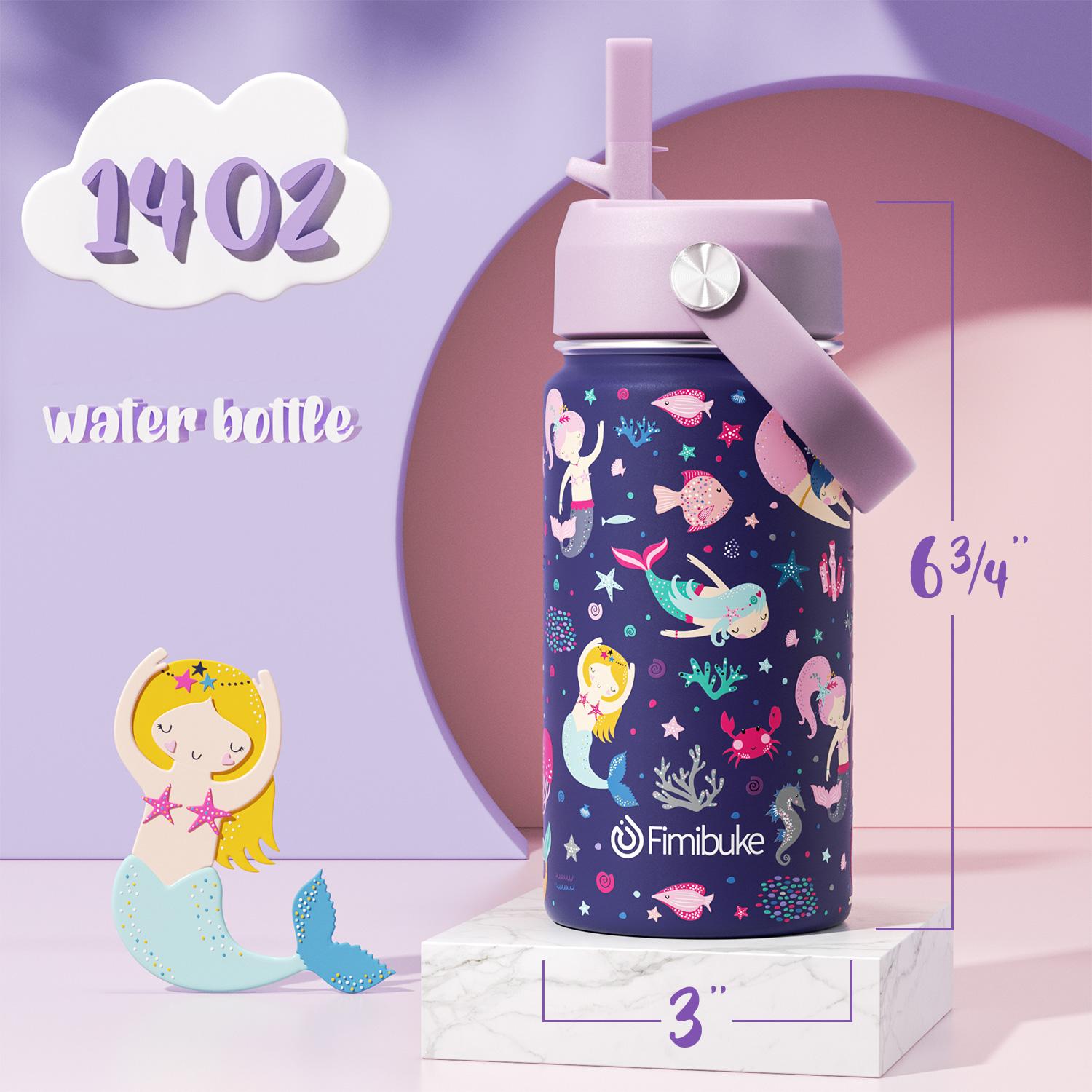 Fimibuke Insulated Water Bottle, 14oz or 18oz BPA-Free 18/8 Stainless Steel Travel Tumbler – Double Wall Vacuum, Leak-Proof Cup with Straw for School, Office, Outdoor Use Fimibuke Insulated Water Bottle, 14oz or 18oz BPA-Free 18/8 Stainless Steel Travel Tumbler – Double Wall Vacuum, Leak-Proof Cup with Straw for School, Office, Outdoor Use