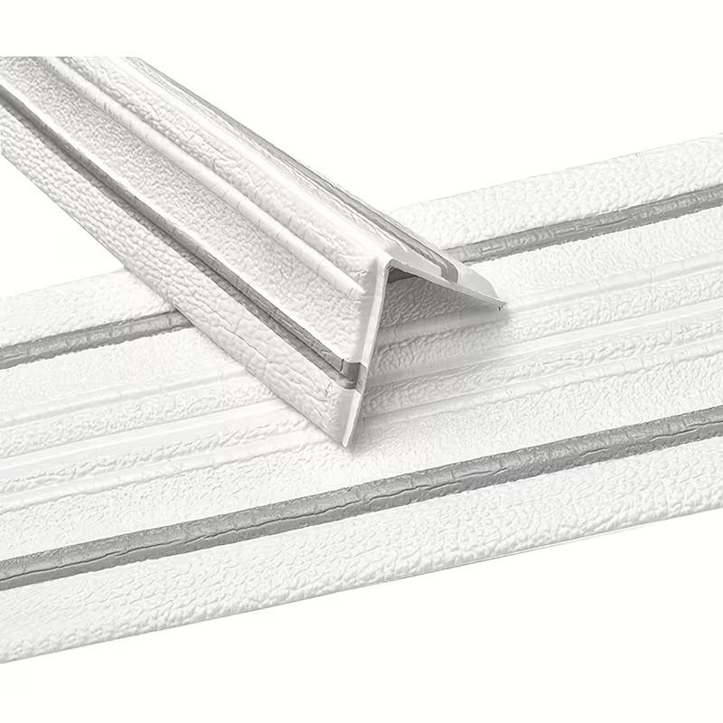 6 Rolls Self-adhesive Ceiling Cornice, Foam Wall Decorative Strip Stickers, Foldable Self-adhesive Waterproof Baseboard Wall Corner Waistline Stickers, Positive Anglection Strip, Decorative Molding