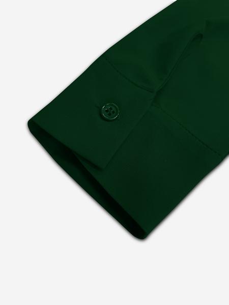 Women Solid Color Button-Up Mini Dress with Asymmetrical Hem, Elastic Ruffled Waist Design for Casual and Party Wear, Trending Style for Teen Girls