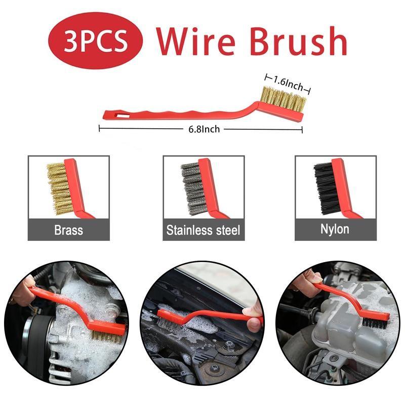 Professional Car Detailing Kit, Multifunctional CarCleaning Kit with a Variety of High Quality Soft-bristle Detailing Brush Set for Cleaning All CarParts, Interior, Exterior, Wheels and Dashboard