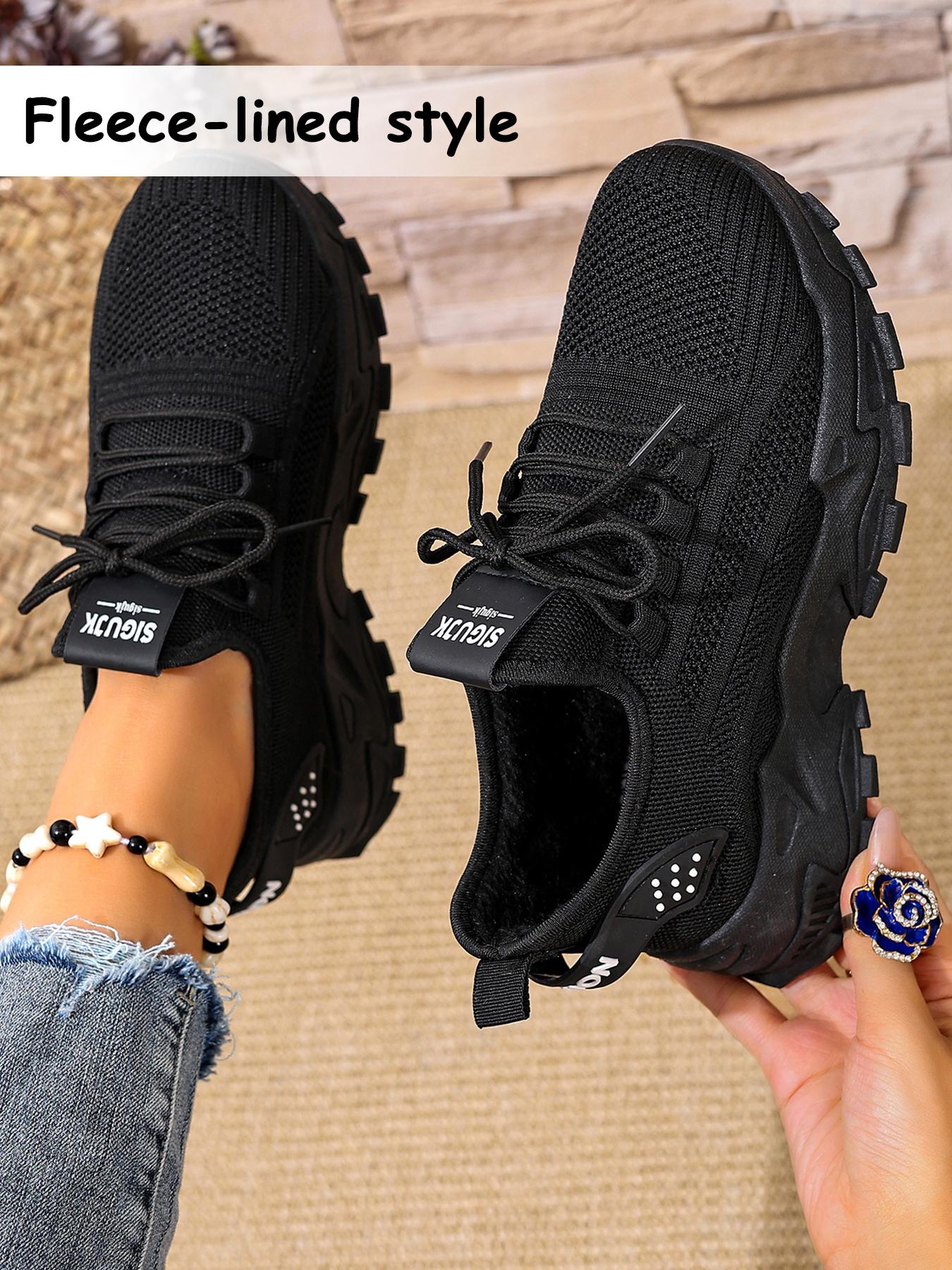 Women's Casual Low-Top Walking Shoes, Textile Upper, PVC Sole, Round Toe Design, All Season Comfortable Footwear, Lightweight Breathable Shoes