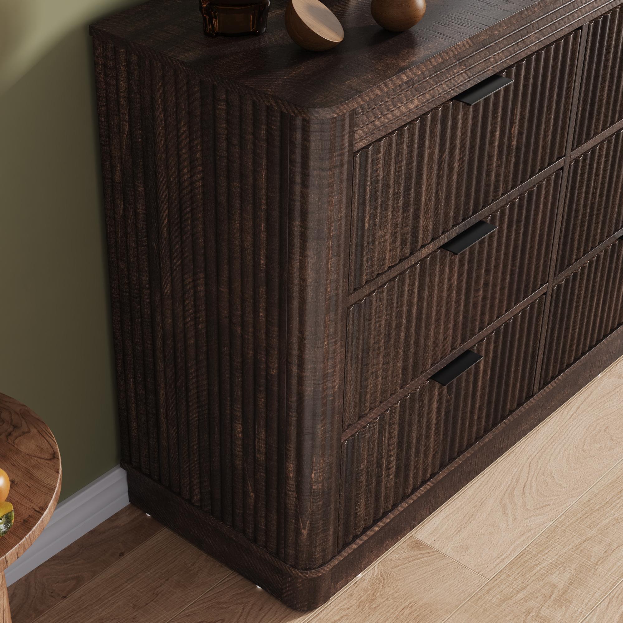 brown and blue dress combination Pier 1 Miranda Lingerie Chest 5 drawers wicker and wrought iron. – DEG  Furniture Designs