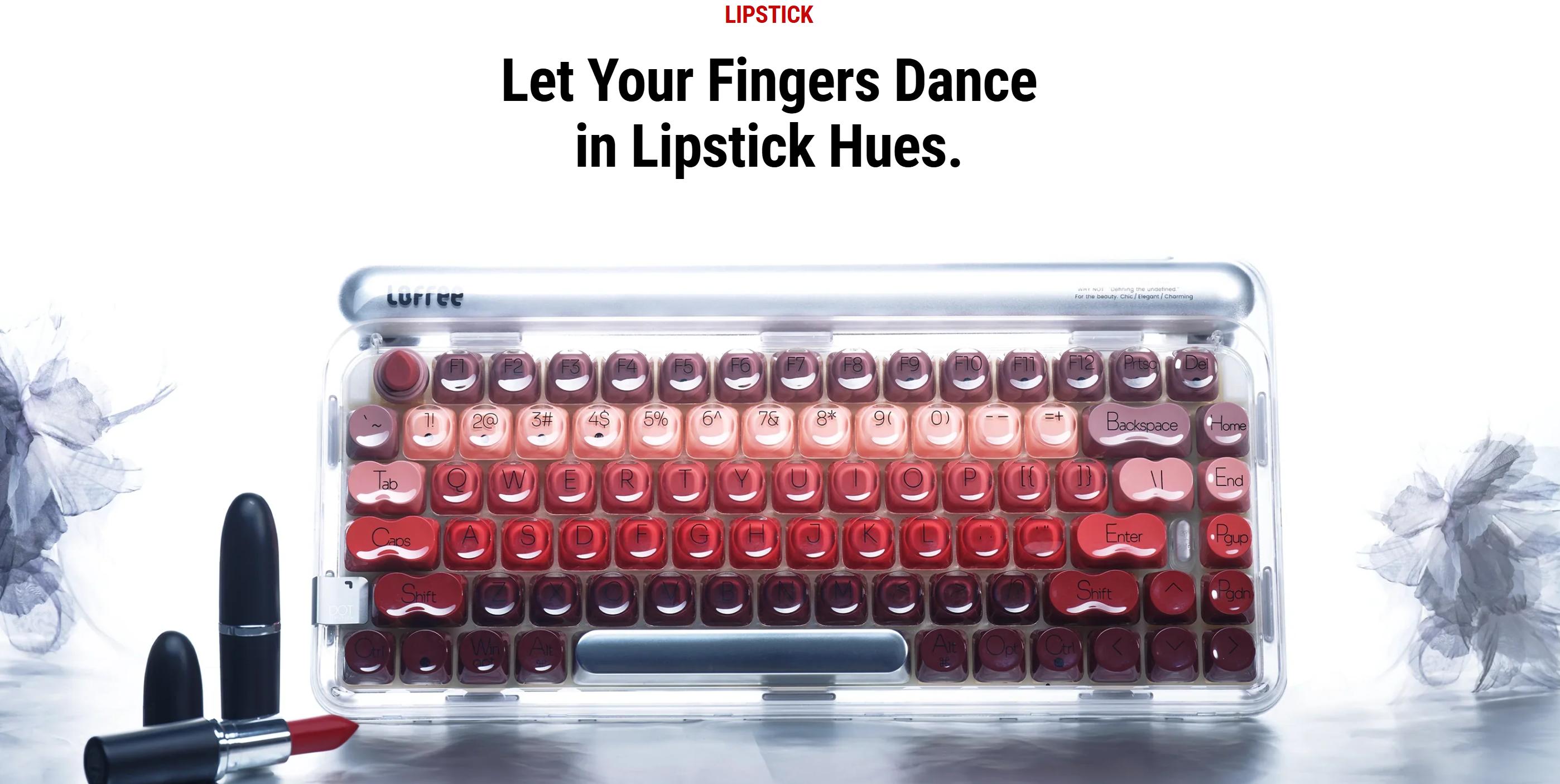 Lofree Lipstick Wireless Mechanical Keyboard