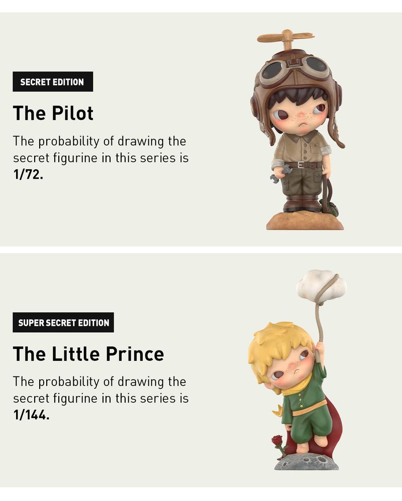 POP MART Hirono×Le Petit Prince Series Figures, Blind Box, Mystery Box POP MART Hirono×Le Petit Prince Series Figures, Blind Box, Mystery Box