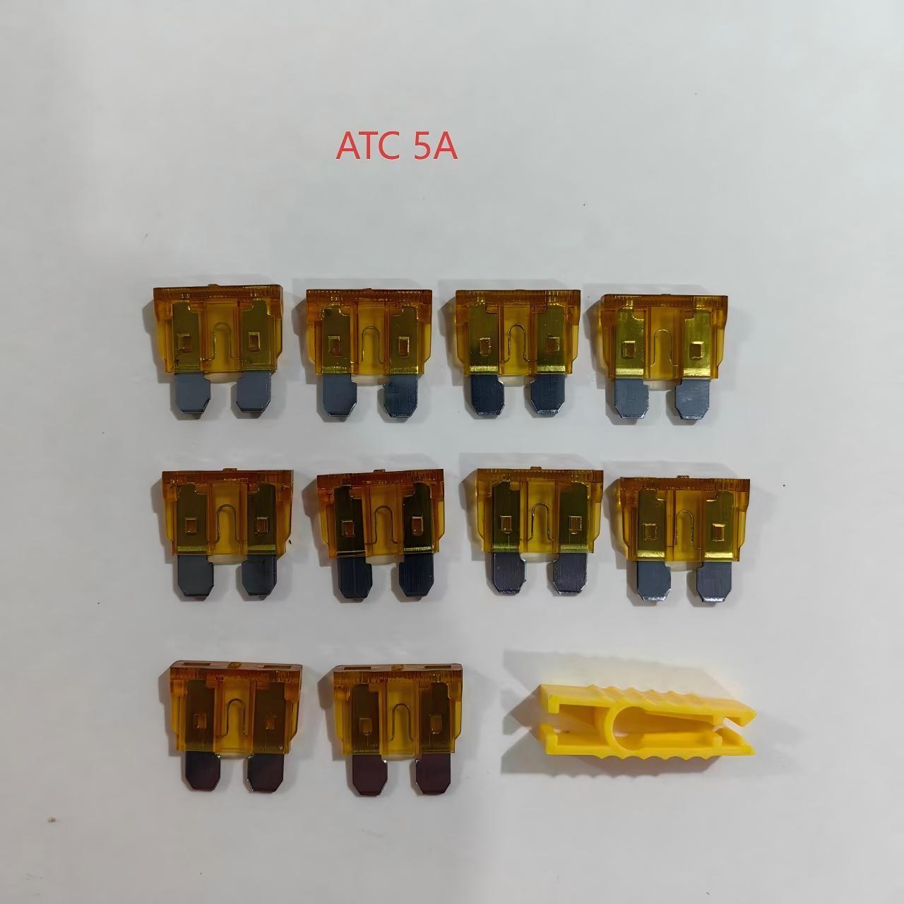 (10 Pack) Atc/ato Standard Blade Fuses, Nickel Plated, 12 Amp Specifications Available, Suitable for Cars, Trucks, Boats, Motorcycles, Suvs