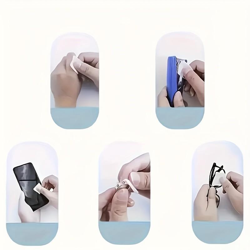 Wipe Cotton Pads for Lens Cleaning, Nail Polish Remover Wipes, Individual Packaging, Portable Wet Wipes, Easy to Carry