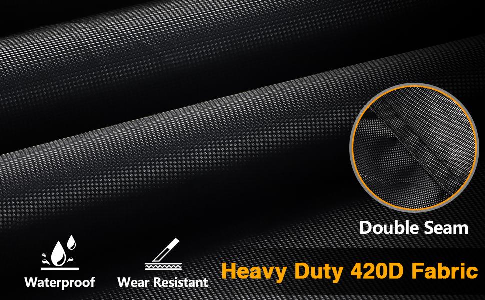 Generator Cover, 26”L x 20”W x 20”H Heavy Duty Waterproof 420D All-Weather Generator Cover with Storage Pocket Compatible with Most Generators 3000-5000 Watt (Black)