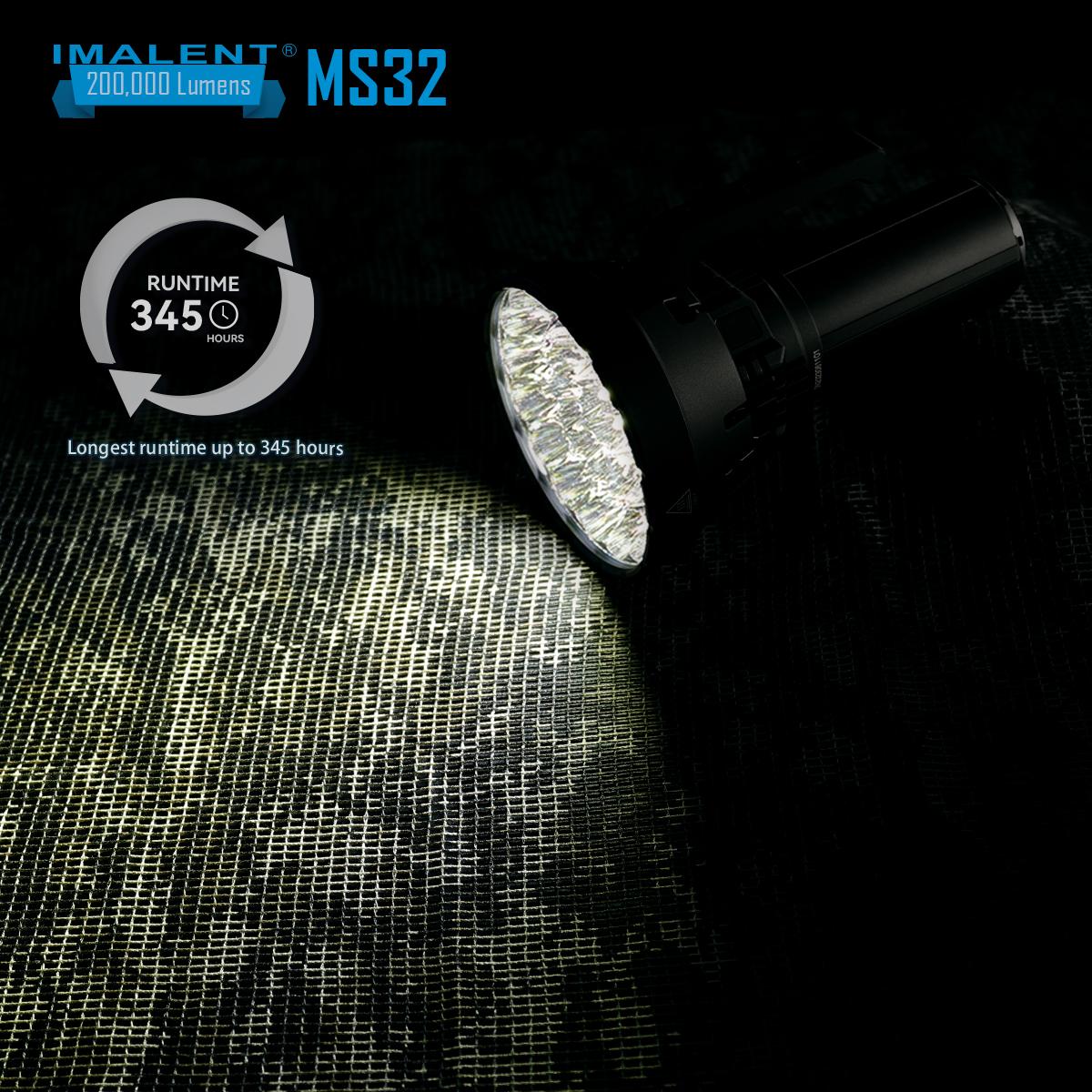 IMALENT MS32 Brightest Flashlight 200,000 Lumens Cree XHP70.2 LEDs  display picture 1