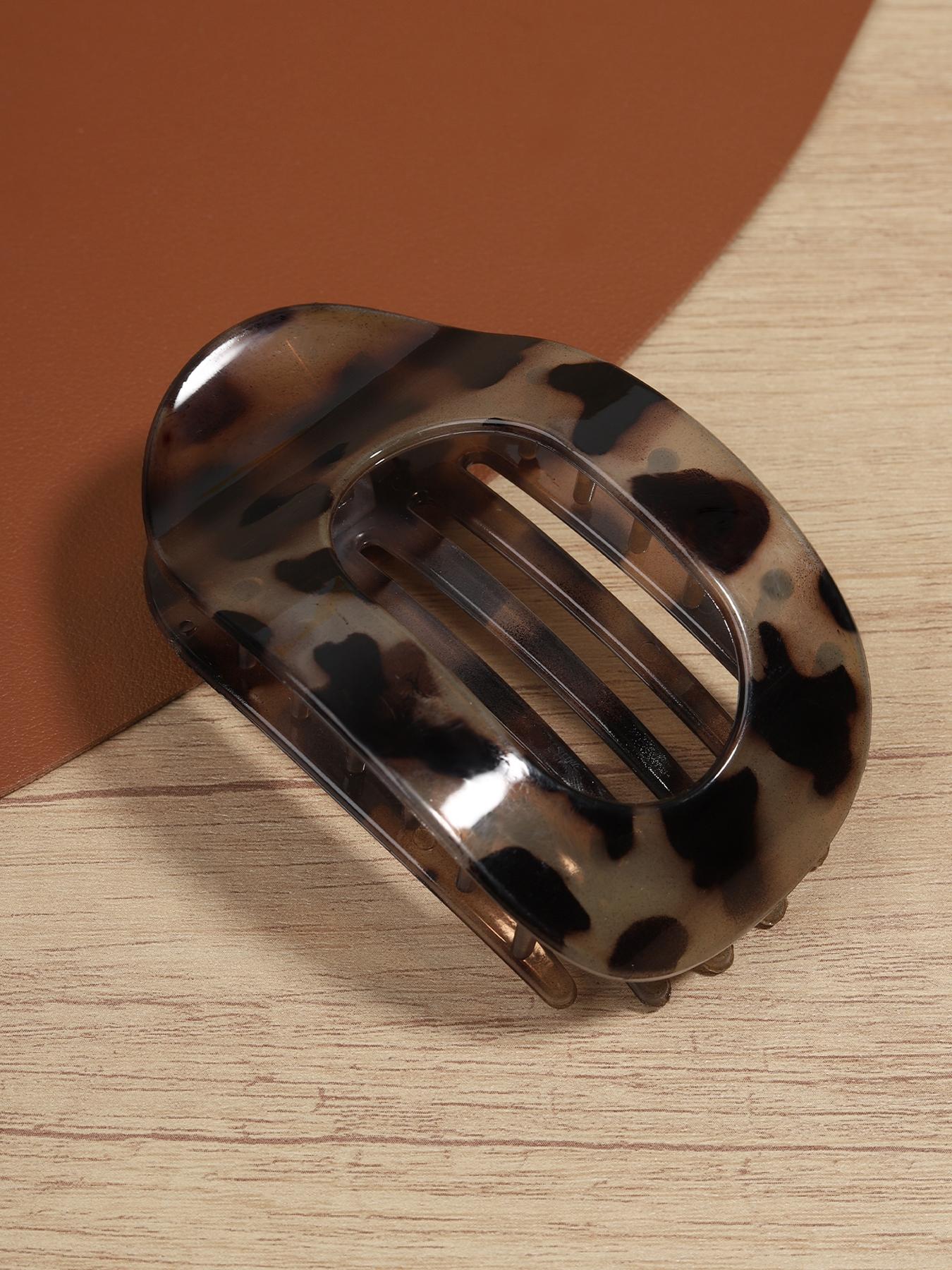 Leopard Pattern Hair Clips, Fashionable Hair Accessories for Women & Girls, Casual Versatile Hair Accessories for Daily Wear